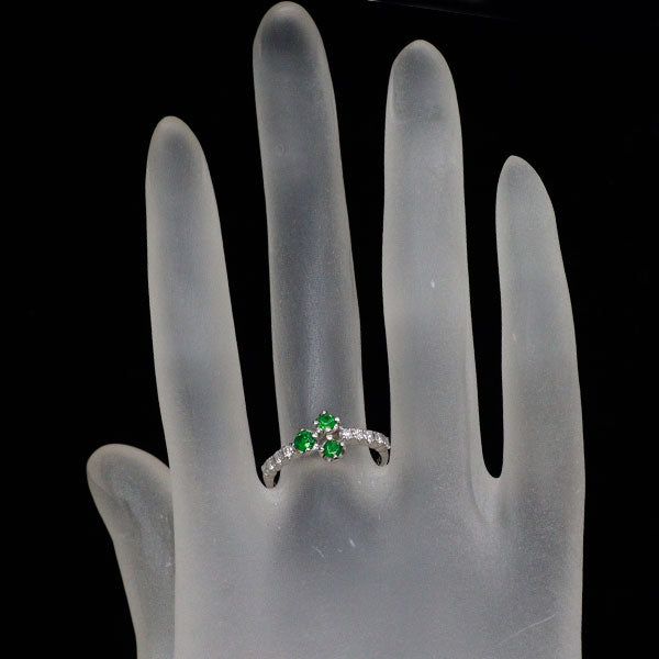 希少 Pt900 デマントイドガーネット ダイヤモンド リング 0.41ct D0