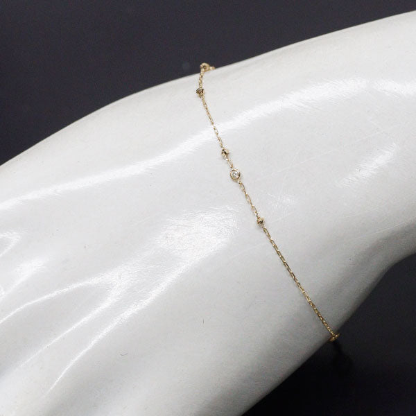 アーカー/ahkah K18YG ダイヤモンド ブレスレット 0.01ct — セルビー