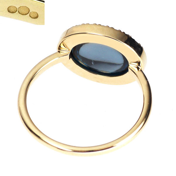 ココシュニック K10YG ブルートパーズ リング