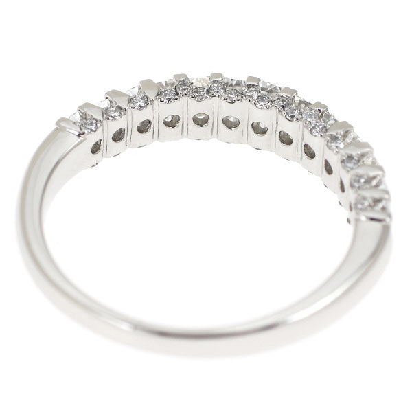 新品 Pt950 エメラルドカット/ラウンド ダイヤモンド リング 1.50ct 【エスコレ】ハーフエタニティ