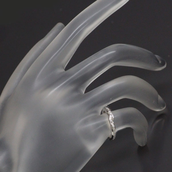 エクセルコ Pt900 ダイヤモンド リング 0.105ct ピンキー
