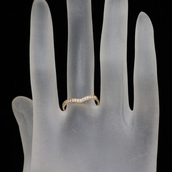 K18YG ダイヤモンド リング 0.09ct V字