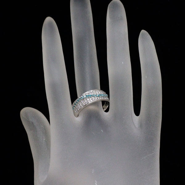 Pt900 パライバトルマリン ダイヤモンド リング 0.21ct D0.41ct