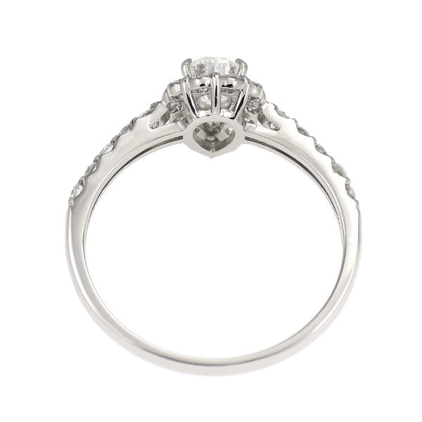 新品 Pt900 ペアシェイプ ダイヤモンド リング 0.419ct E VS2 D0.41ct