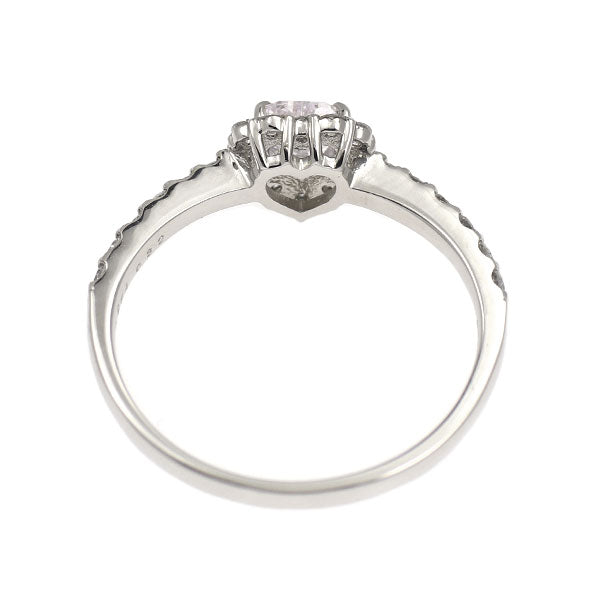 新品 希少 Pt900 ハートシェイプ天然ピンク ダイヤモンド リング 0.254ct FLPP I1 D0.32ct