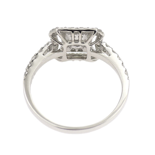 新品 希少 Pt900 ラディアントカット 天然ピンク ダイヤモンド リング 0.132ct FLP SI2 D0.42ct
