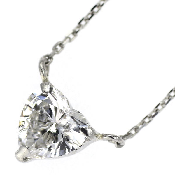 新品 Pt850 ハートシェイプ ダイヤモンド ペンダントネックレス 0.343ct F I1