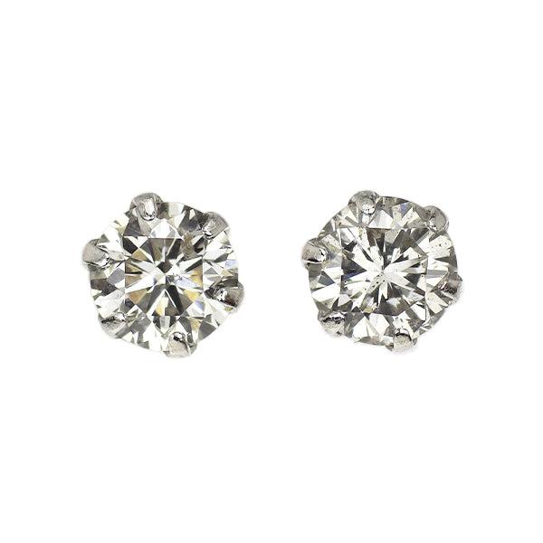 新品 Pt900 ダイヤモンド ピアス 0.421ct L（FB）/K（FB）SI2/I1 VG/G