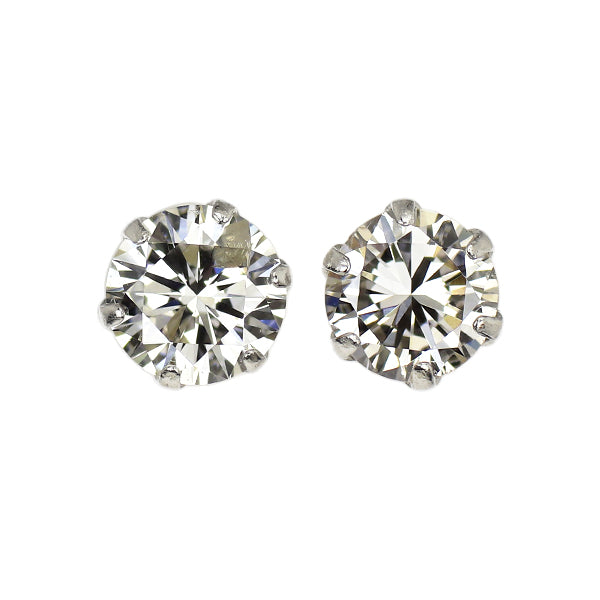新品 Pt900 ダイヤモンド ピアス 0.472ct K（FB）SI1/I1 VG/G