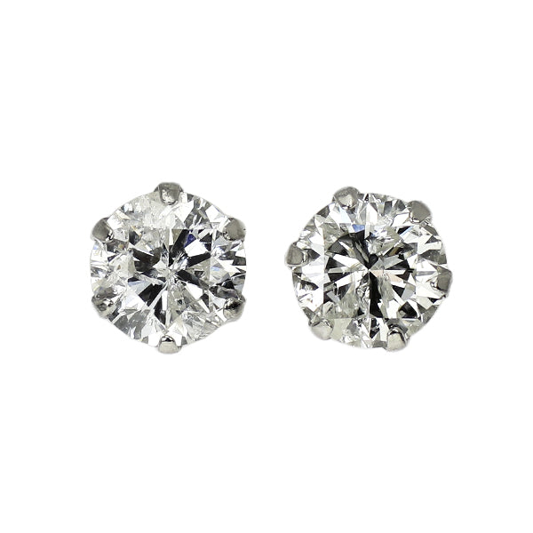 新品 Pt900 ダイヤモンド ピアス 0.734ct H/J I2 G