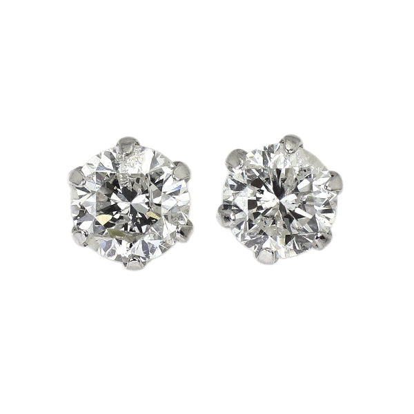新品 Pt900 ダイヤモンド ピアス 0.703ct I I1 Fair