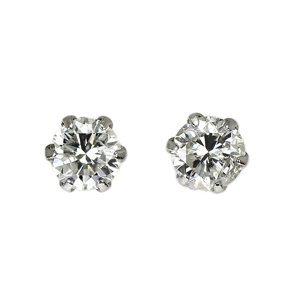新品 Pt900 ダイヤモンド ピアス 0.443ct G/H I1 Fair