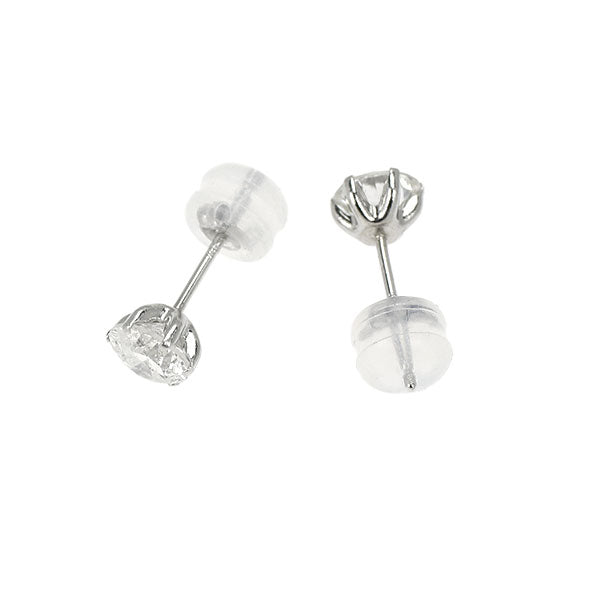 新品 Pt900 ダイヤモンド ピアス 0.902ct I I1 Fair/Poor