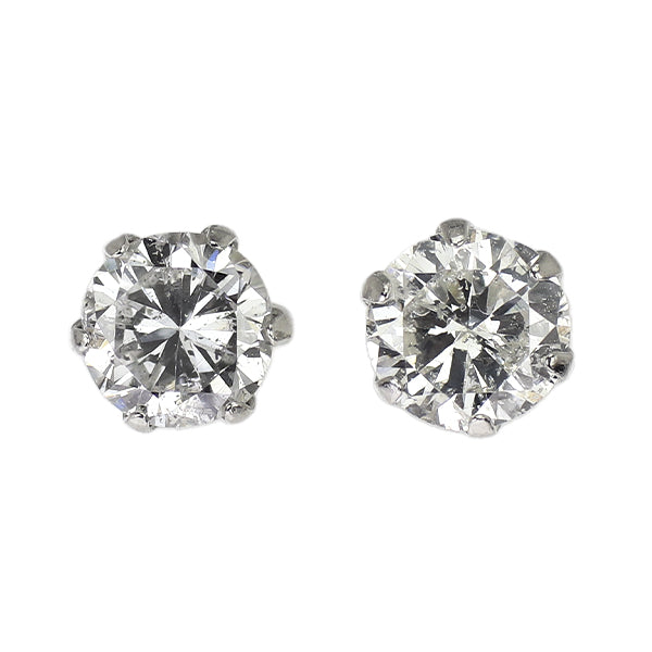 新品 Pt900 LDH ダイヤモンド ピアス 0.703ct G/I I1 Fair/Poor