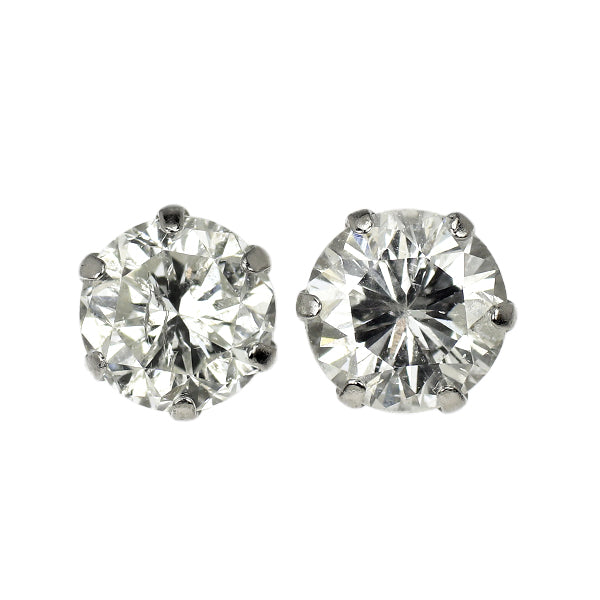 新品 Pt900 ダイヤモンド ピアス 1.438ct I I1 Poor