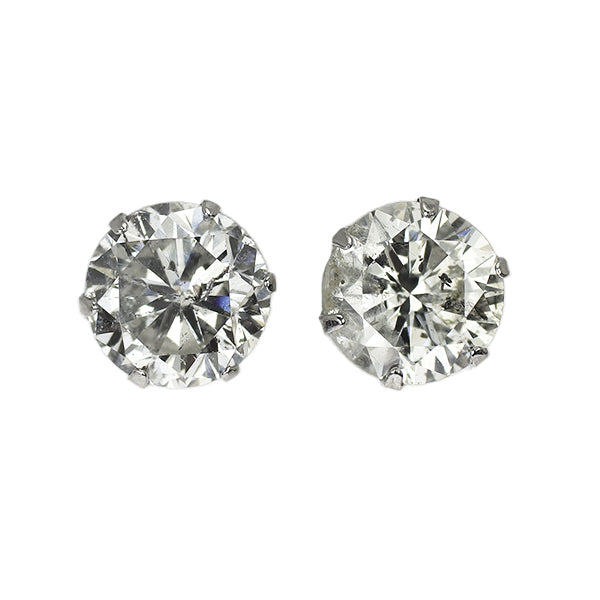 新品 Pt900 ダイヤモンド ピアス 1.117ct I/K I1 Fair