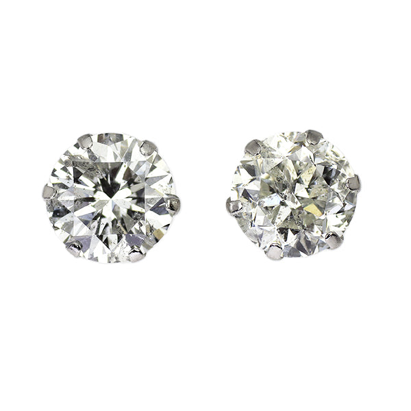 新品 Pt900 ダイヤモンド ピアス 2.081ct I/J I1 G