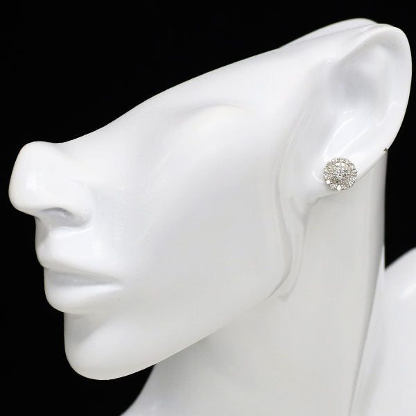 新品 Pt900 さくらカット ダイヤモンド ピアス 0.627ct E VVS1-2 D0.90ct