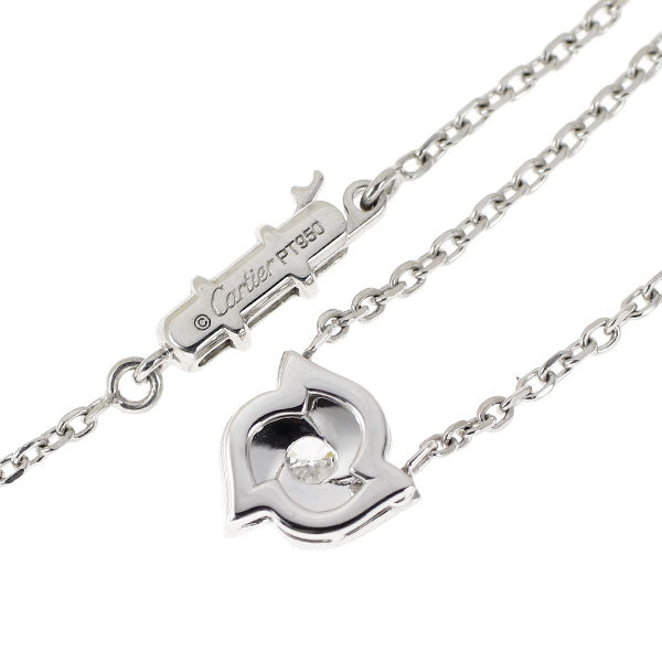 カルティエ Pt950/ K18WG ダイヤモンド ペンダントネックレス  《セルビー銀座店》【中古】