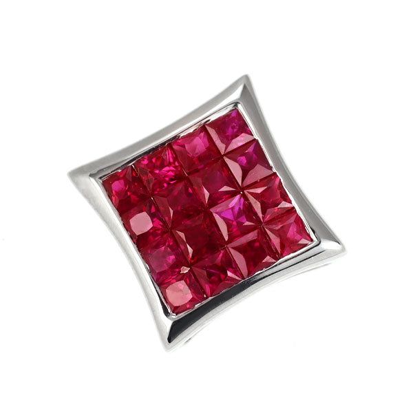 K18WG ルビー ペンダントトップ 1.20ct ミステリーセッティング