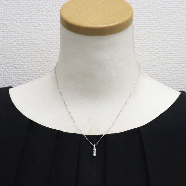 ポンテヴェキオ K18WG ダイヤモンド ペンダントネックレス 0.34ct