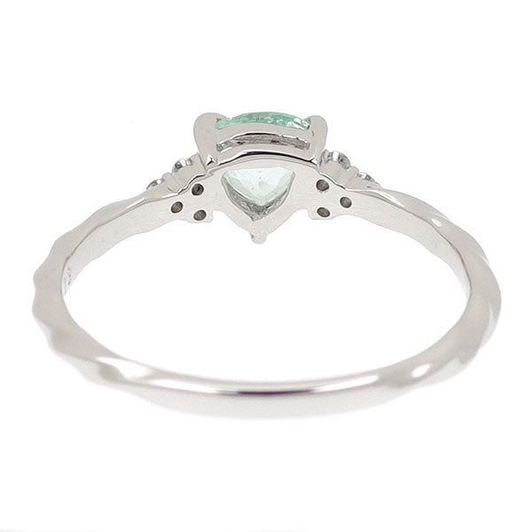 新品 希少 Pt950 パライバ トルマリン ダイヤモンド リング 0.285ct D0.03ct 【エスコレ】