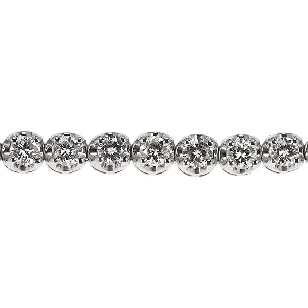 K18WG ダイヤモンド ブレスレット 2.00ct テニス