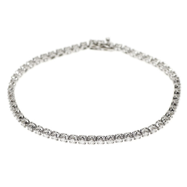 K18WG ダイヤモンド ブレスレット 2.00ct テニス