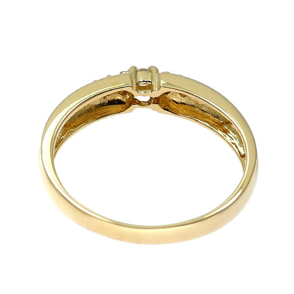 K18YG ダイヤモンド リング 0.09ct