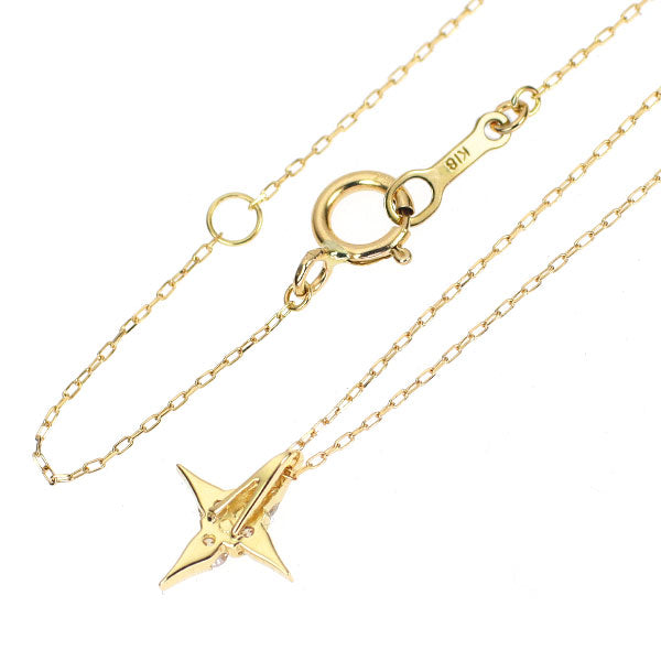 K18YG ダイヤモンド ペンダントネックレス 0.08ct