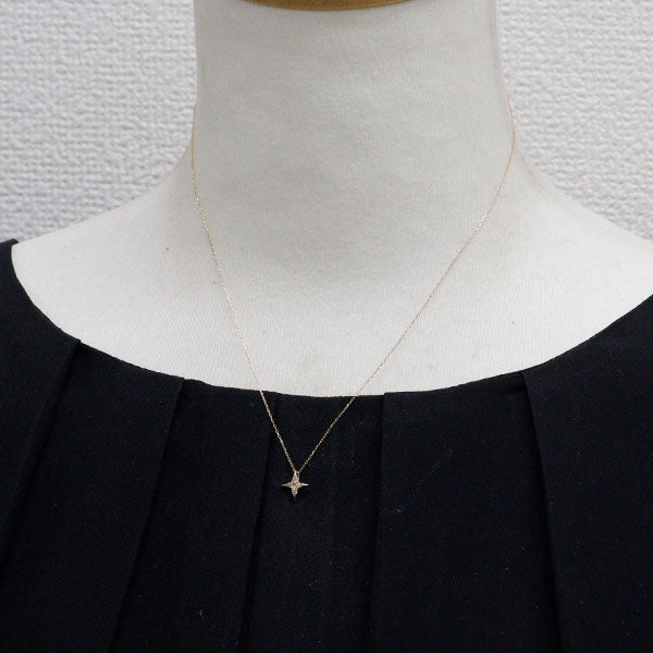 K18YG ダイヤモンド ペンダントネックレス 0.08ct