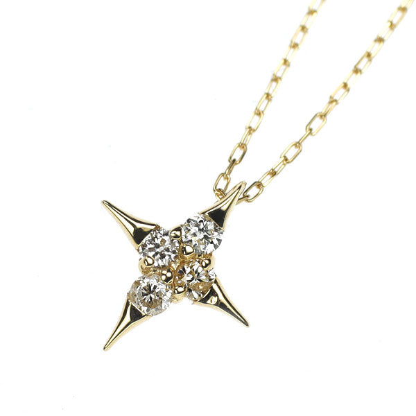 K18YG ダイヤモンド ペンダントネックレス 0.08ct