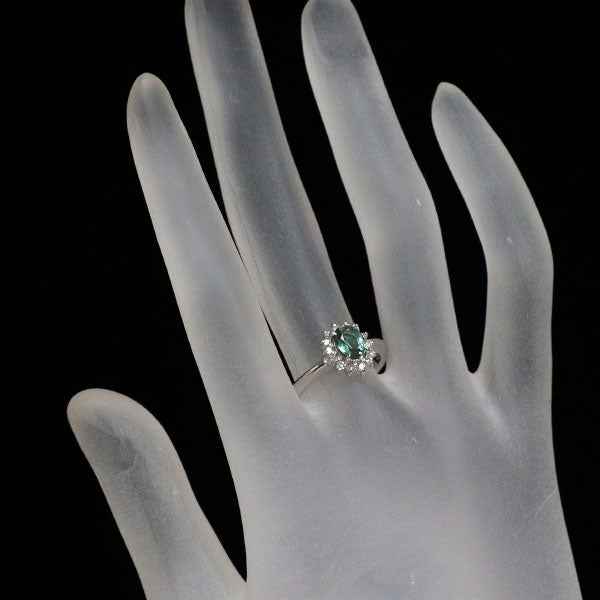 希少 Pt900 アレキサンドライト ダイヤモンド リング 0.79ct D0.13ct
