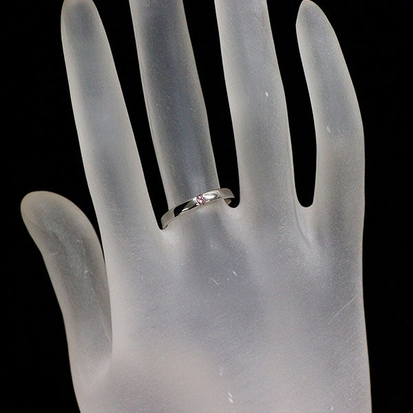 Pt900 天然ピンクダイヤモンド リング 0.06ct
