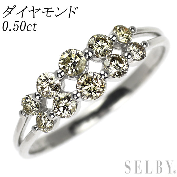 Pt900 ダイヤモンド リング 0.50ct