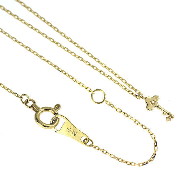 ノジェス K10YG ダイヤモンド ペンダントネックレス 0.01ct 鍵