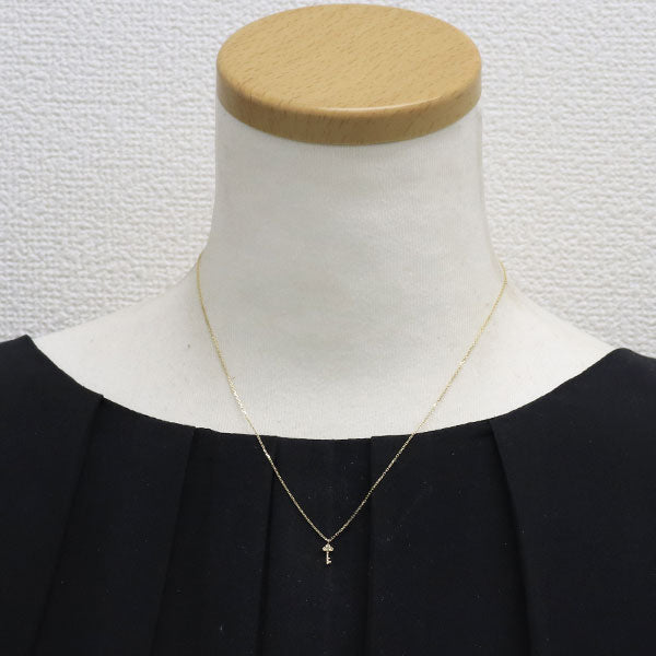 ノジェス K10YG ダイヤモンド ペンダントネックレス 0.01ct 鍵