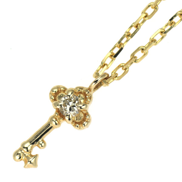 ノジェス K10YG ダイヤモンド ペンダントネックレス 0.01ct 鍵