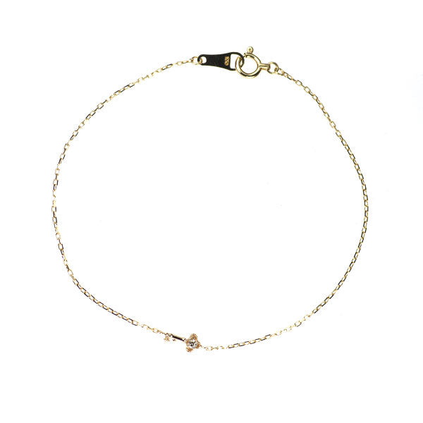 ノジェス K10YG ダイヤモンド ブレスレット 0.01ct 鍵モチーフ