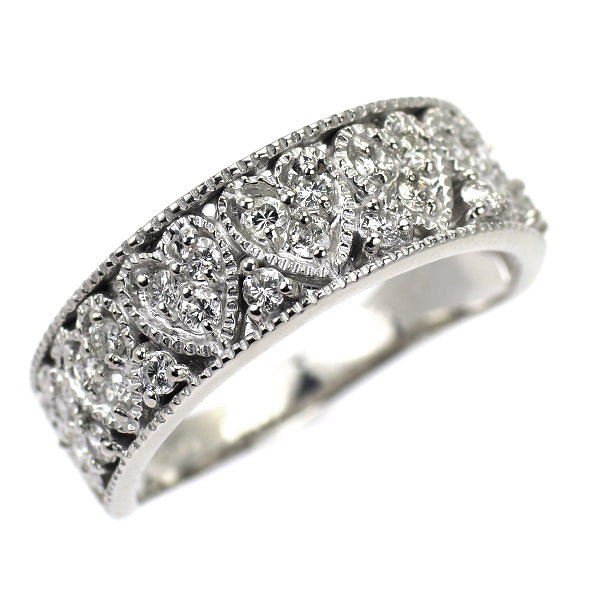 K18WG ダイヤモンド リング 0.50ct ハート