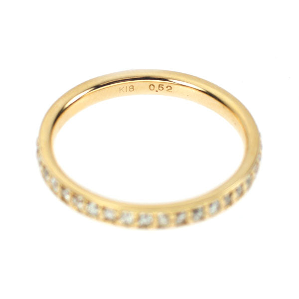 K18YG ダイヤモンド リング 0.52ct フルエタニティ