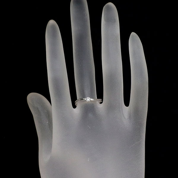 K18WG ダイヤモンド リング 0.10ct