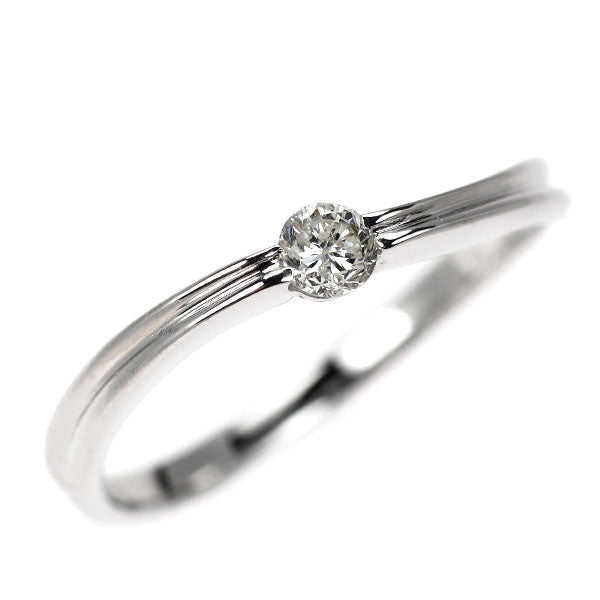 K18WG ダイヤモンド リング 0.10ct