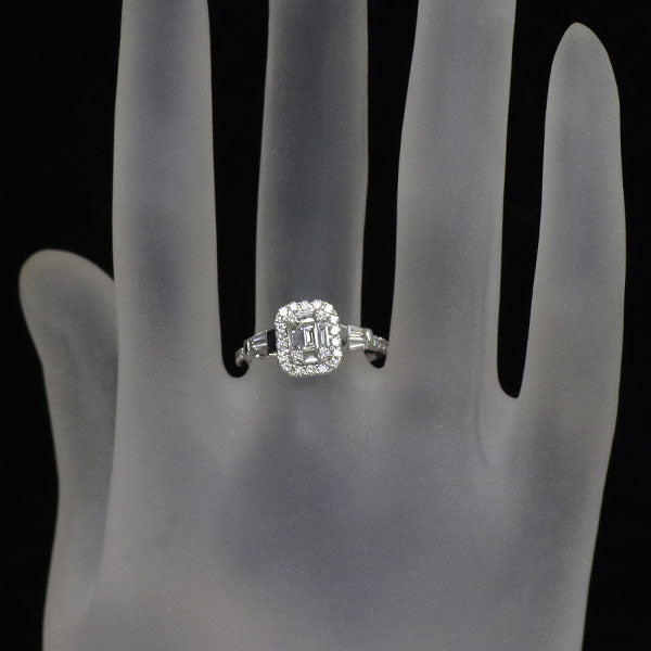 K18WG ダイヤモンド リング 0.75ct