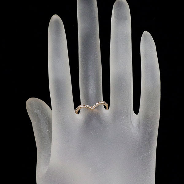 K18PG ダイヤモンド リング 0.30ct