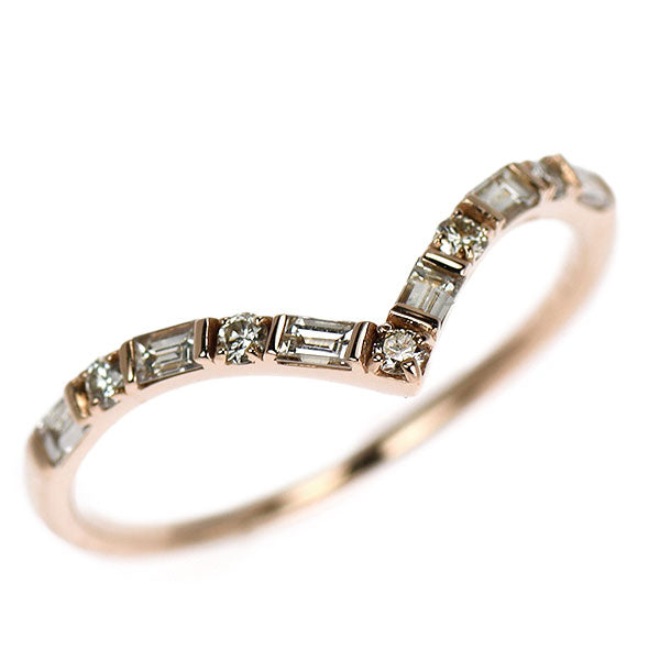 K18PG ダイヤモンド リング 0.30ct