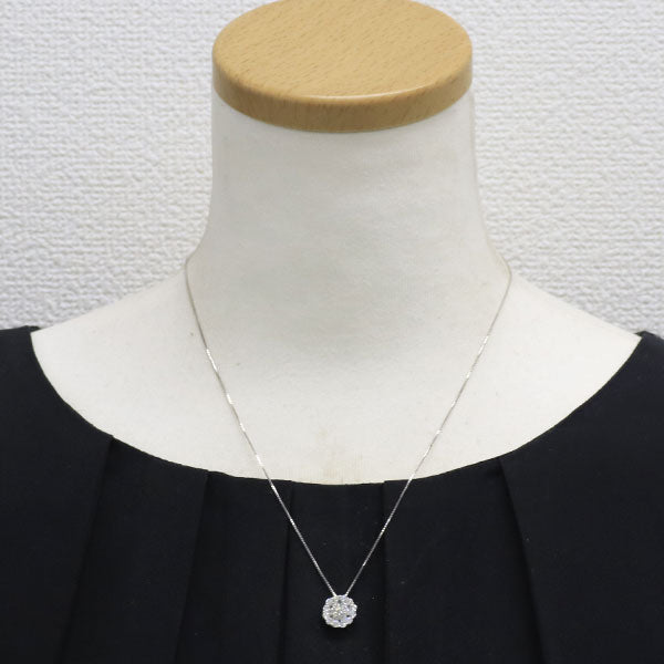 K18WG ダイヤモンド ペンダントネックレス 1.00ct