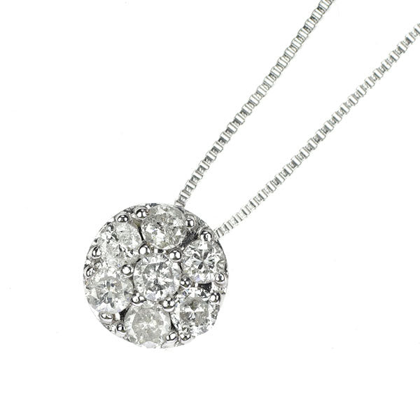 K18WG ダイヤモンド ペンダントネックレス 0.20ct