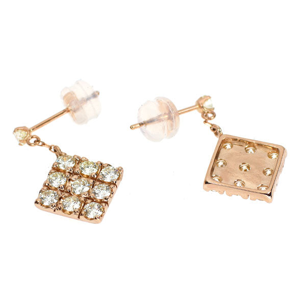 K18PG ダイヤモンド ピアス 1.00ct