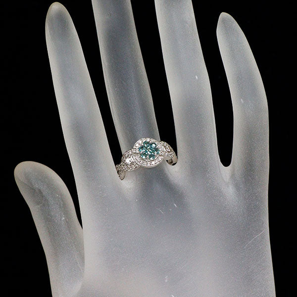 希少 Pt900 アレキサンドライト ダイヤモンド リング 0.29ct Ｄ0.43ct